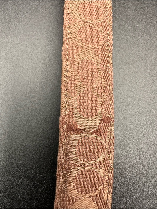 Coach Signature Jacquard Reversible Belt – Y2K Vintage, Brown/Black, Silver Buck main image 4